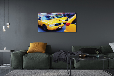 Pintura em tela Cidade dos táxis amarelos
