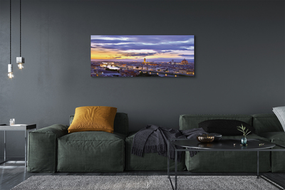 Pintura em tela Pôr do sol no Rio Itália