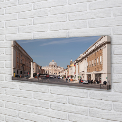Quadro em tela Edifícios e ruas da Catedral de Roma