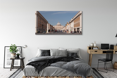 Quadro em tela Edifícios e ruas da Catedral de Roma