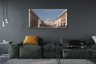 Quadro em tela Edifícios e ruas da Catedral de Roma