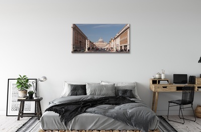 Quadro em tela Edifícios e ruas da Catedral de Roma
