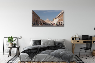 Quadro em tela Edifícios e ruas da Catedral de Roma