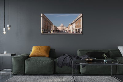 Quadro em tela Edifícios e ruas da Catedral de Roma