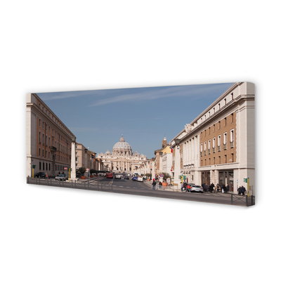 Quadro em tela Edifícios e ruas da Catedral de Roma