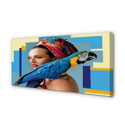 Quadro em tela Arara no ombro