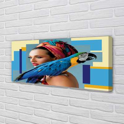 Quadro em tela Arara no ombro