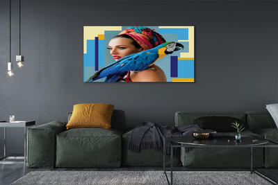 Quadro em tela Arara no ombro