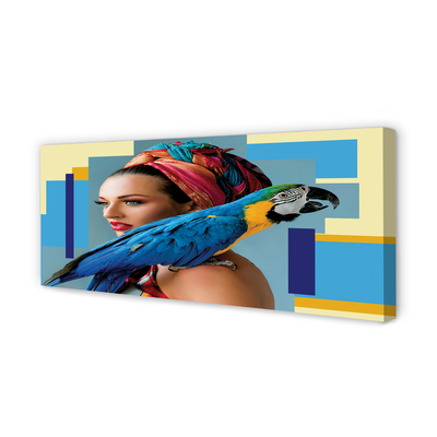 Quadro em tela Arara no ombro