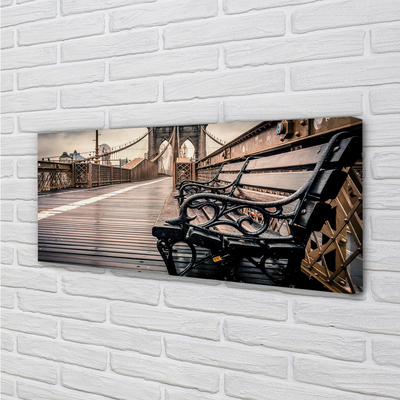 Pintura em tela Banco de ponte