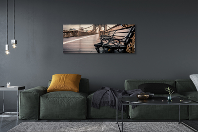 Pintura em tela Banco de ponte