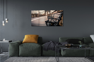 Pintura em tela Banco de ponte