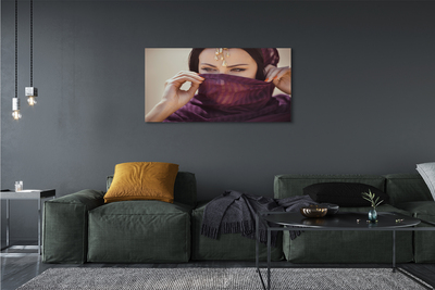 Pintura em tela Tecido roxo feminino