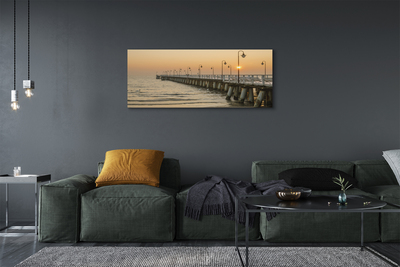 Pintura em tela Cais do Mar de Gdańsk