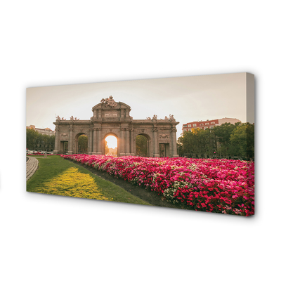 Pintura em tela Espanha Alcalá Portas Madrid