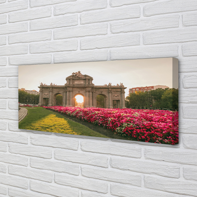 Pintura em tela Espanha Alcalá Portas Madrid
