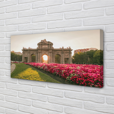 Pintura em tela Espanha Alcalá Portas Madrid