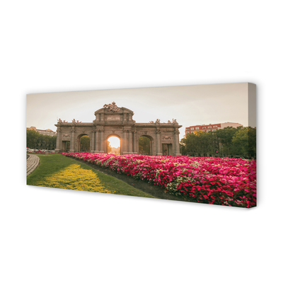 Pintura em tela Espanha Alcalá Portas Madrid