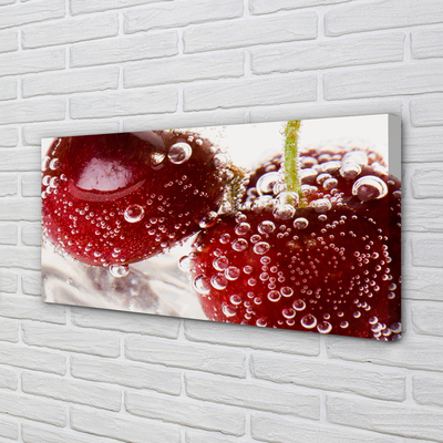 Quadro em tela Cerejas molhadas