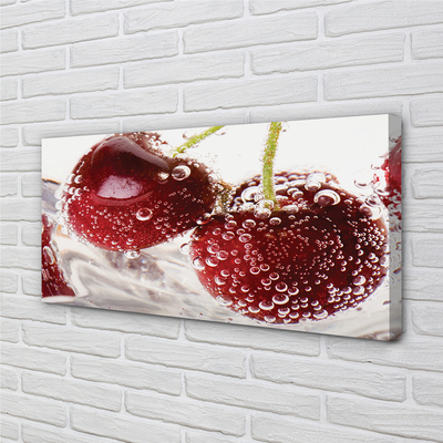 Quadro em tela Cerejas molhadas