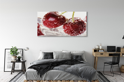 Quadro em tela Cerejas molhadas