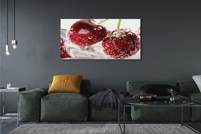 Quadro em tela Cerejas molhadas