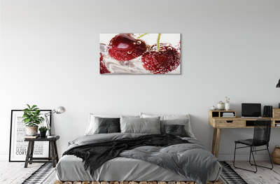 Quadro em tela Cerejas molhadas