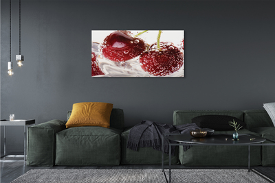 Quadro em tela Cerejas molhadas