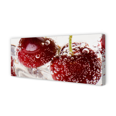 Quadro em tela Cerejas molhadas