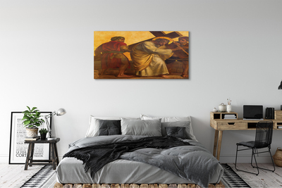 Pintura em tela Jesus cruzou as pessoas