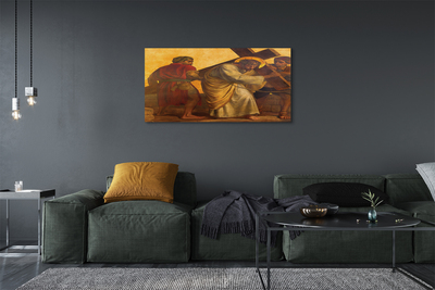 Pintura em tela Jesus cruzou as pessoas