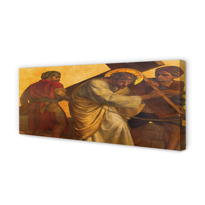 Pintura em tela Jesus cruzou as pessoas