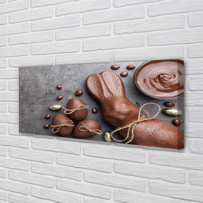 Quadro em tela Coelho de doces de chocolate