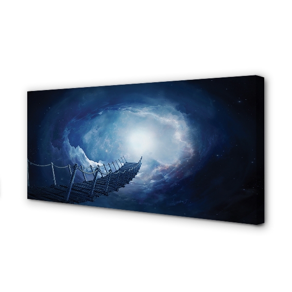 Pintura em tela Céu, nuvens, ponte