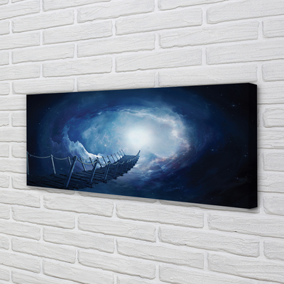 Pintura em tela Céu, nuvens, ponte