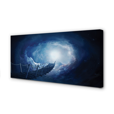 Pintura em tela Céu, nuvens, ponte