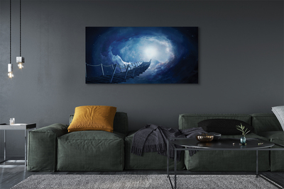 Pintura em tela Céu, nuvens, ponte