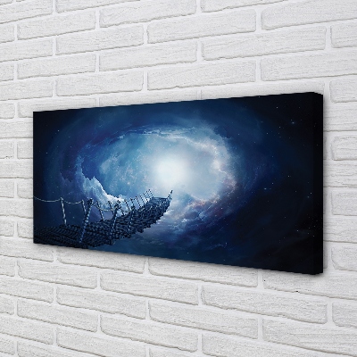 Pintura em tela Céu, nuvens, ponte