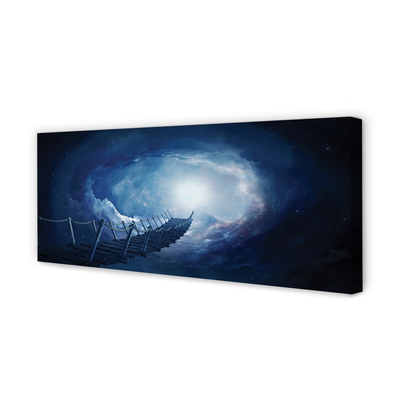 Pintura em tela Céu, nuvens, ponte