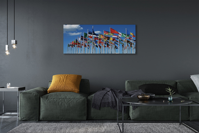 Quadro em tela Várias bandeiras