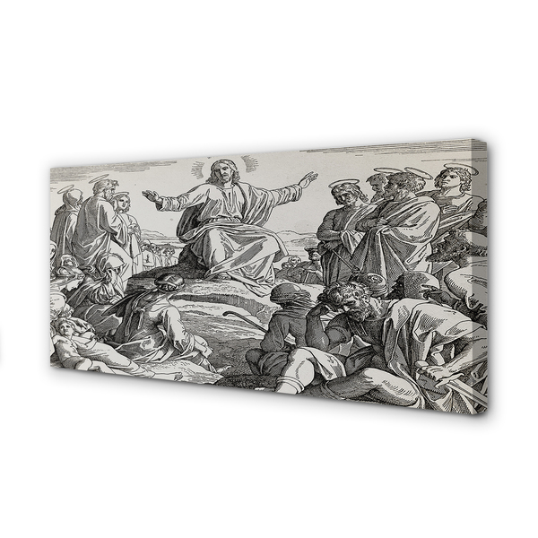 Quadro em tela Desenhando pessoas de Jesus