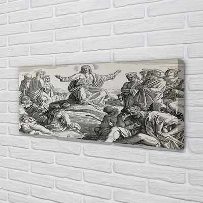 Quadro em tela Desenhando pessoas de Jesus