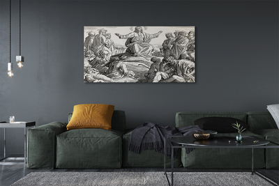 Quadro em tela Desenhando pessoas de Jesus