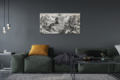 Quadro em tela Desenhando pessoas de Jesus