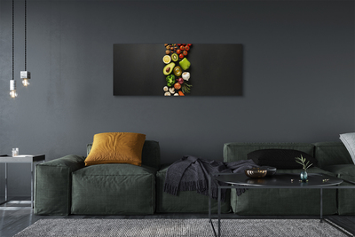 Quadro em tela Limão, abacate, cenoura