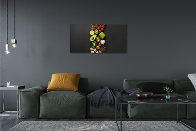 Quadro em tela Limão, abacate, cenoura