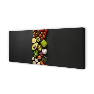 Quadro em tela Limão, abacate, cenoura