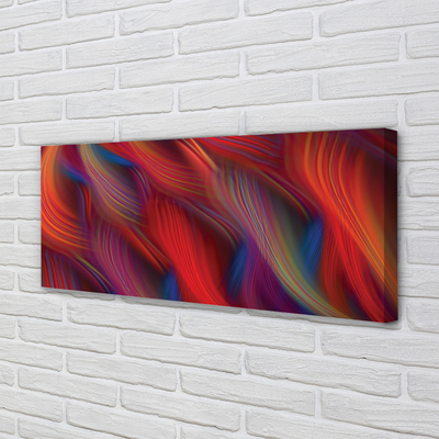 Pintura em tela Listras fractais coloridas