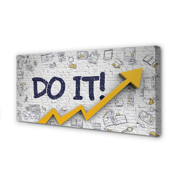 Pintura em tela Faça a inscrição