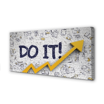 Pintura em tela Faça a inscrição